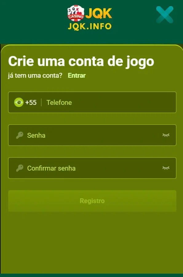 registro e conecte-se